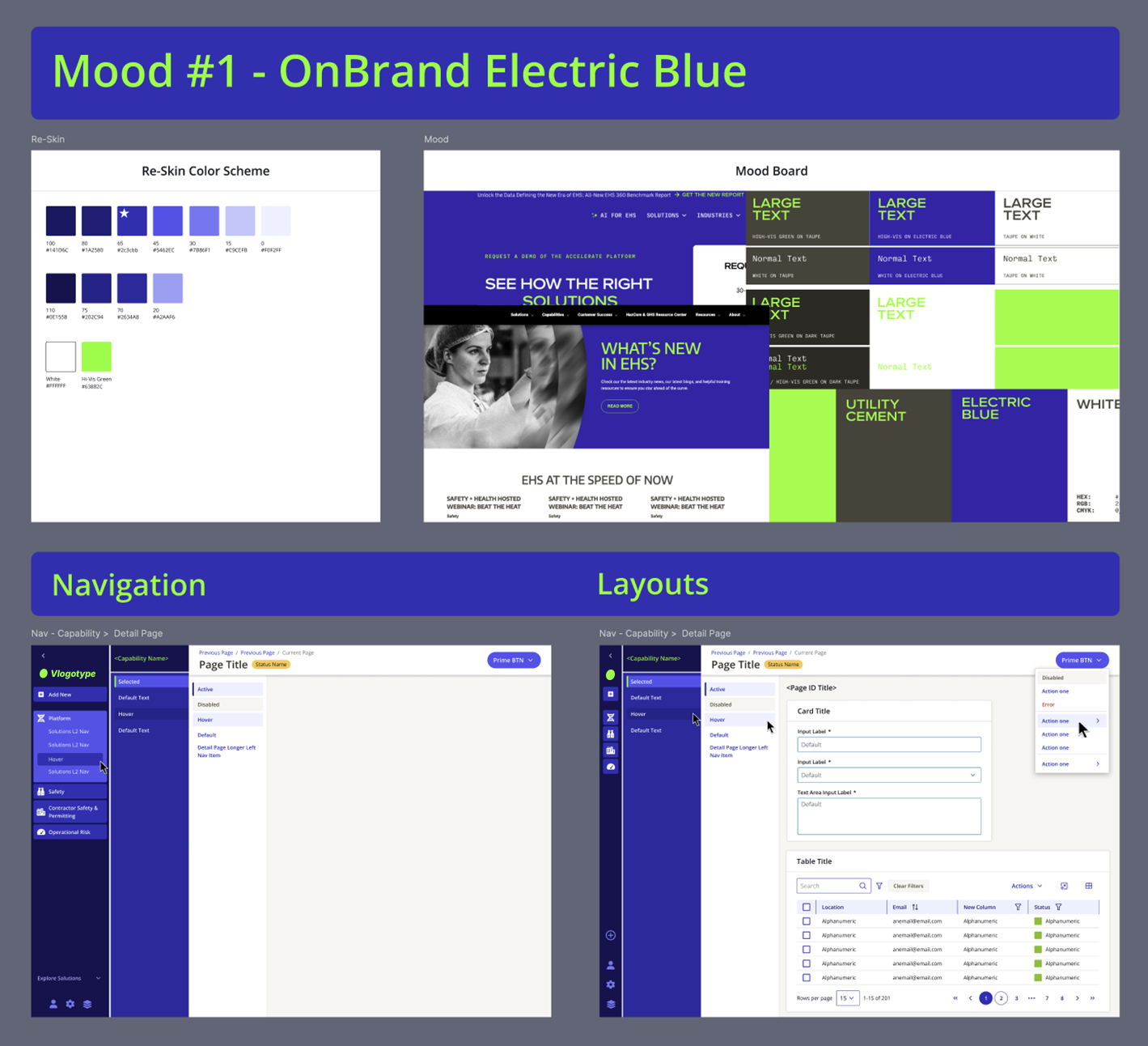 Design System Rebrand — Concept Direction 1