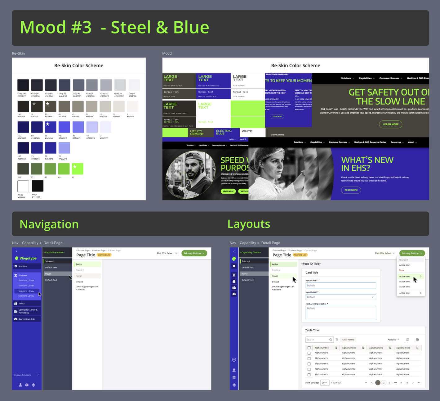 Design System Rebrand — Concept Direction 3