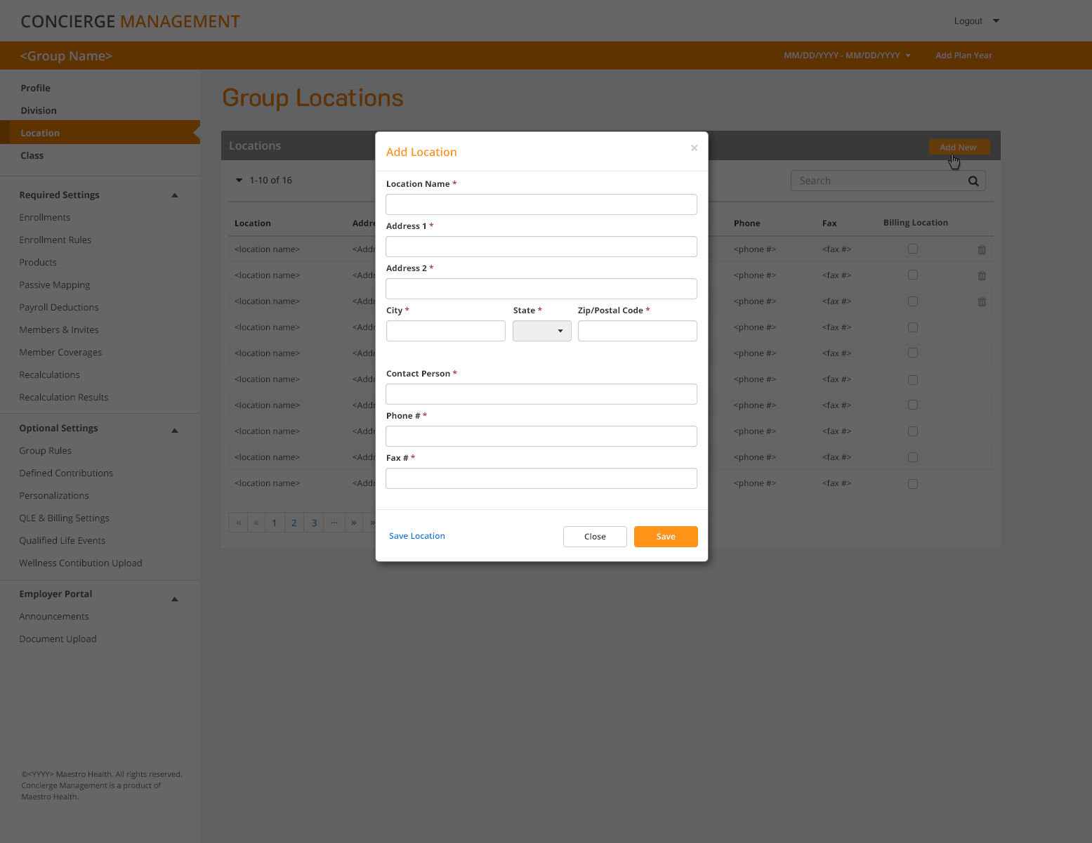 Concierge — Add Locations