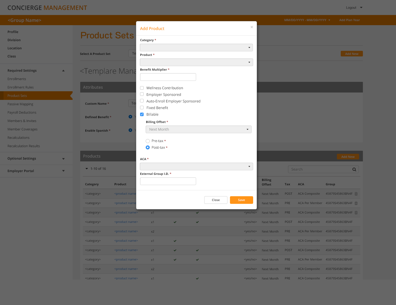 Concierge — Add Products