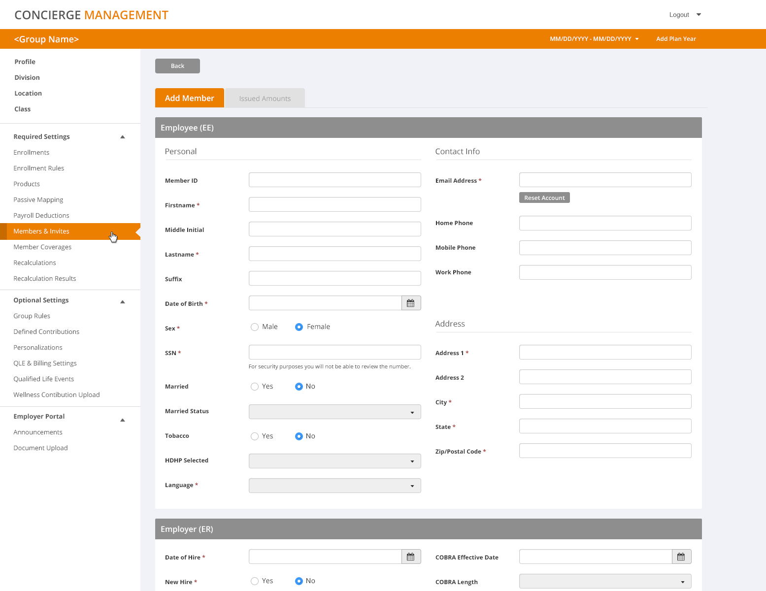 Concierge — Add Member