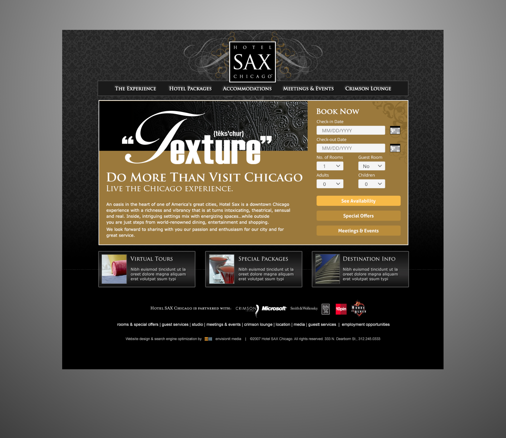 Hotel SAX — Web Home