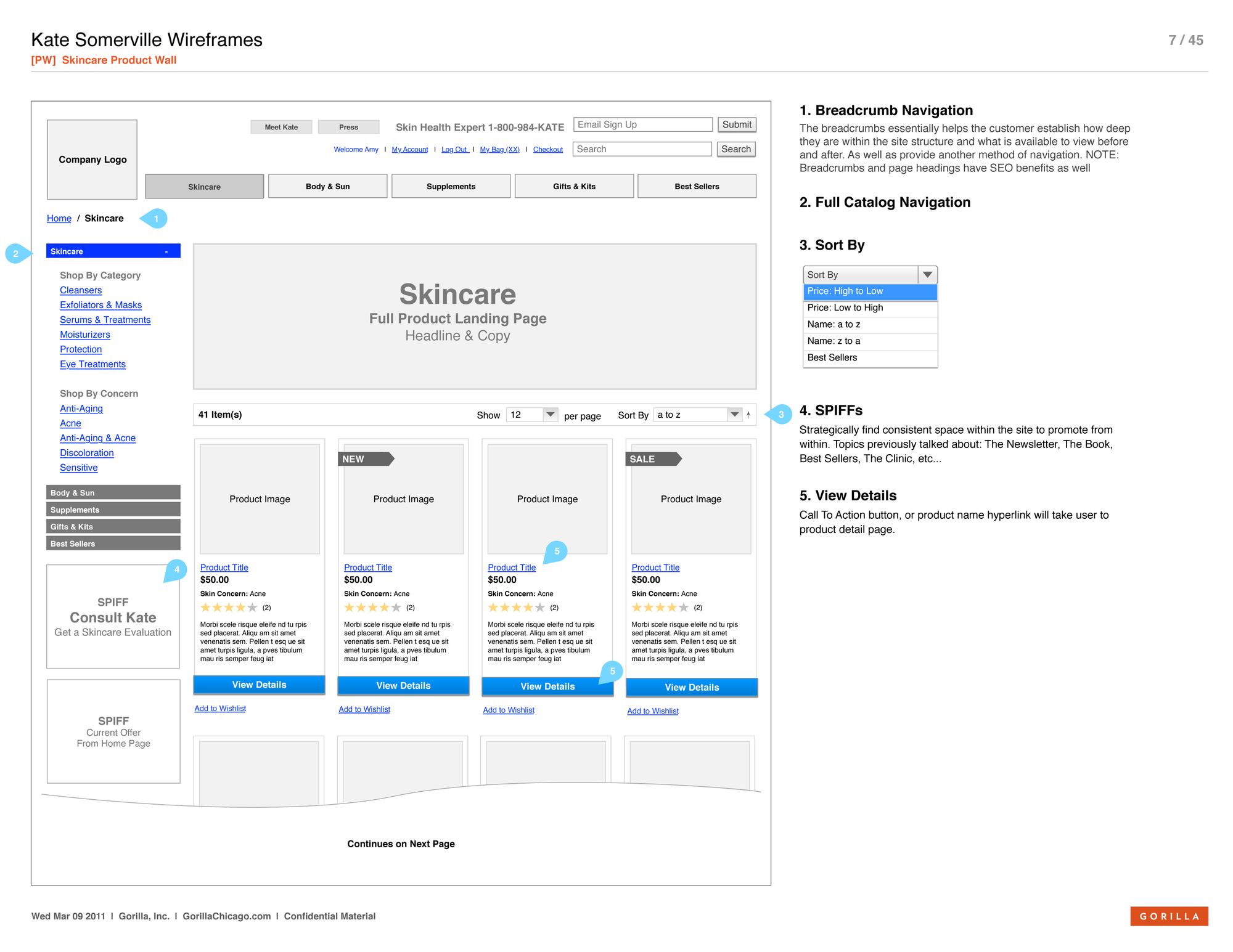 Kate Somerville — Wireframe 2